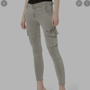 NSF The Vincent Skinny Cargo Pants Grey 26